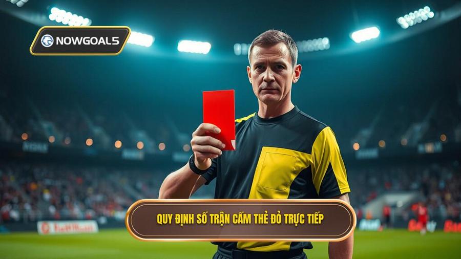 2. Quy định số trận cấm thẻ đỏ trực tiếp