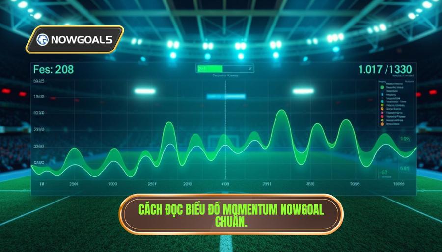 Cách đọc biểu đồ nhận định momentum trận đấu Nowgoal
